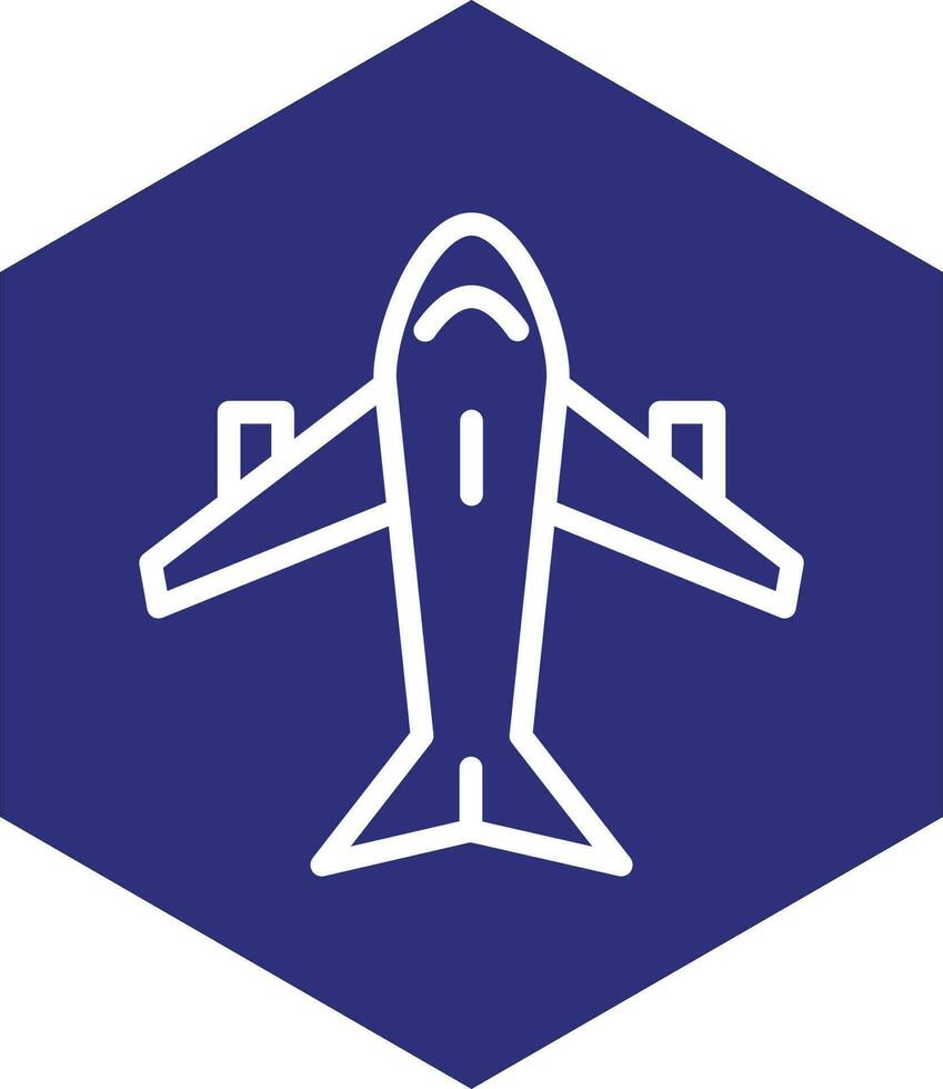 diseño de icono de vector de avión