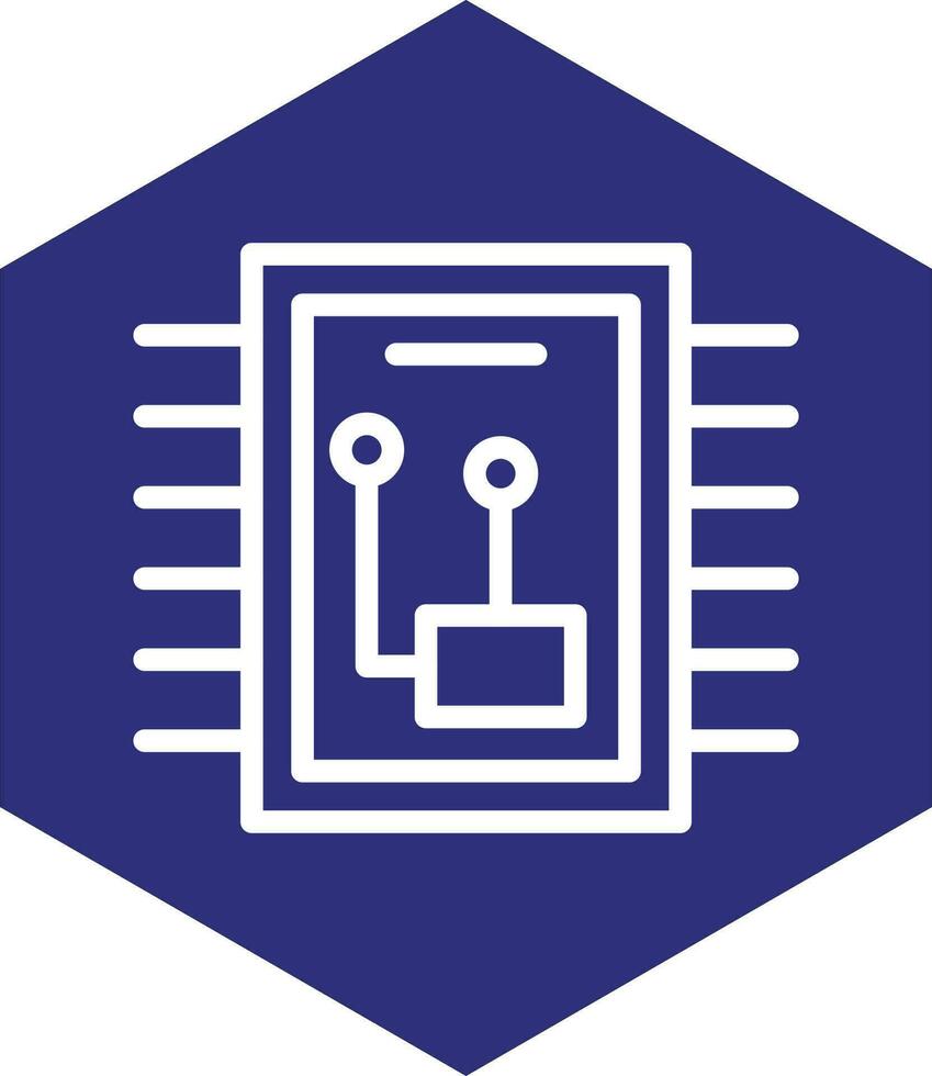 Microchip Vector Icon Design