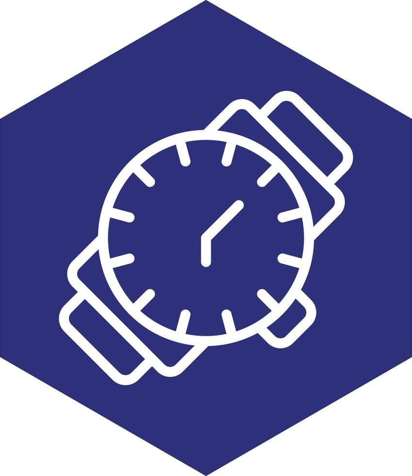 diseño de icono de vector de reloj de pulsera