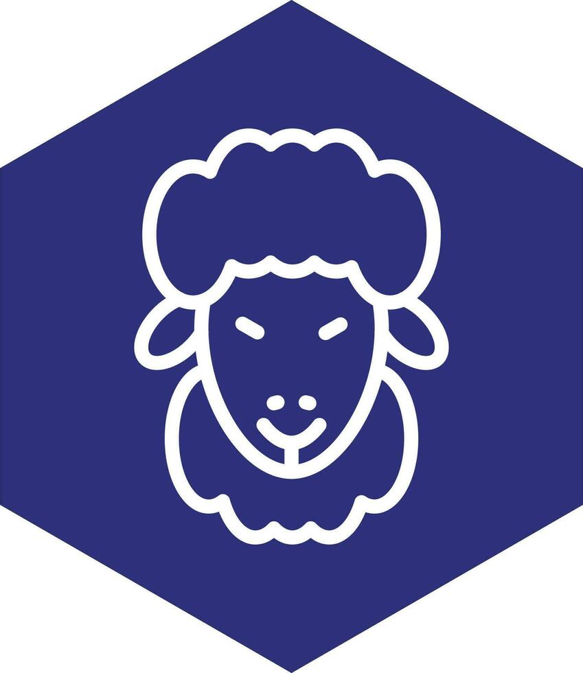 Sheep Vector Icon Design