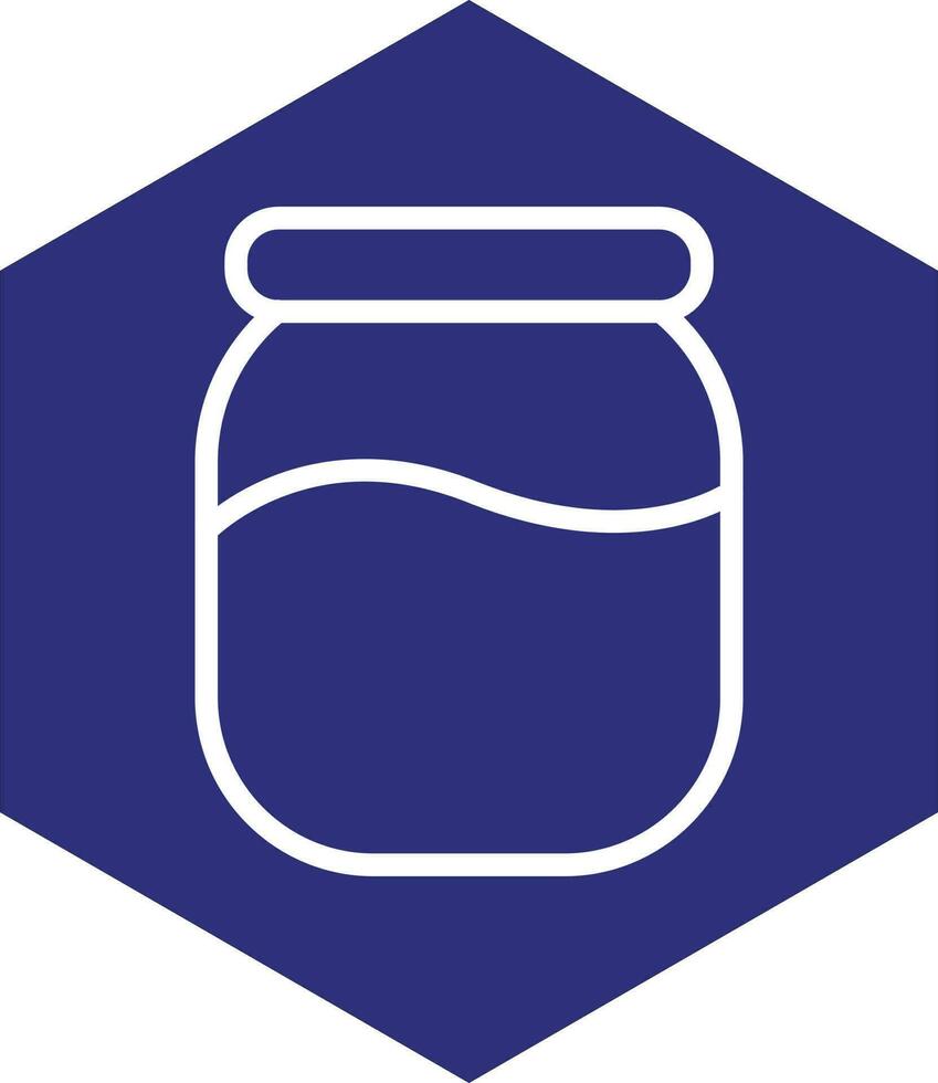 Honey Jar Vector Icon Design