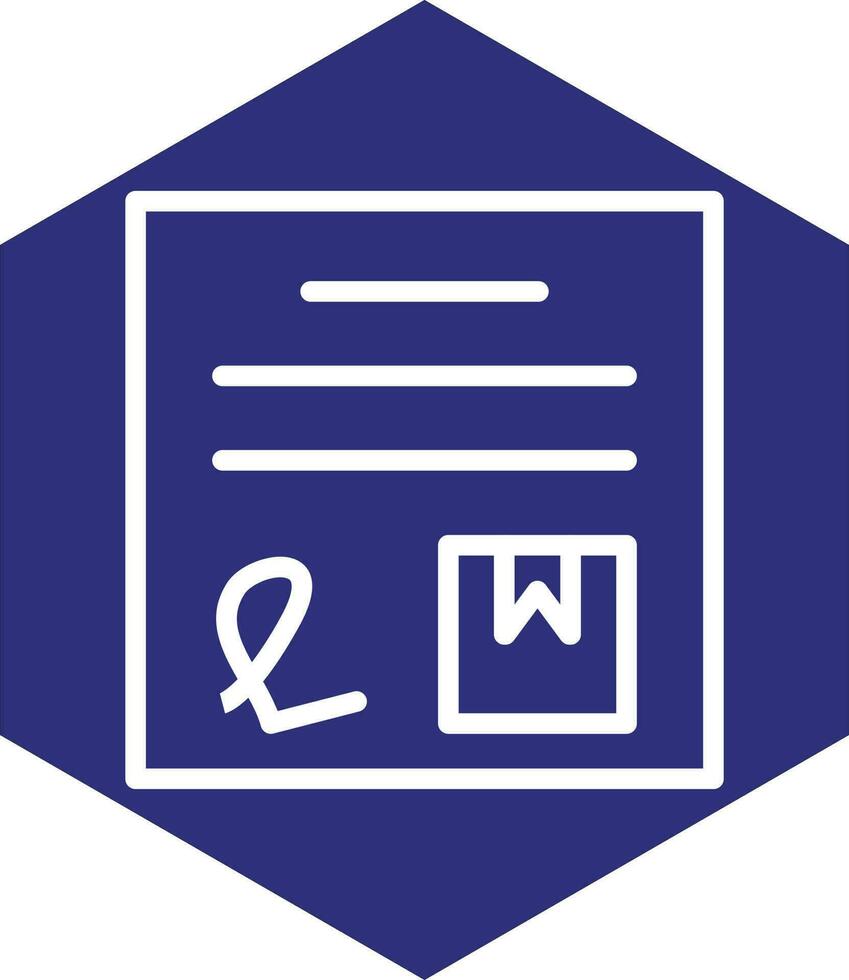 Delivery Note Vector Icon Design