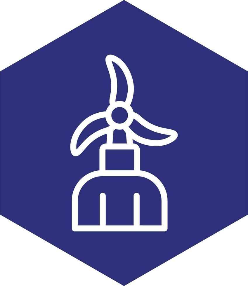 Windmill Vector Icon Design