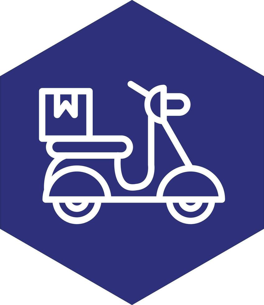 moto entrega vector icono diseño