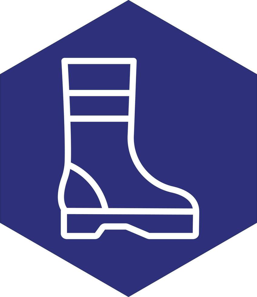 Construction Shoes Vector Icon Design