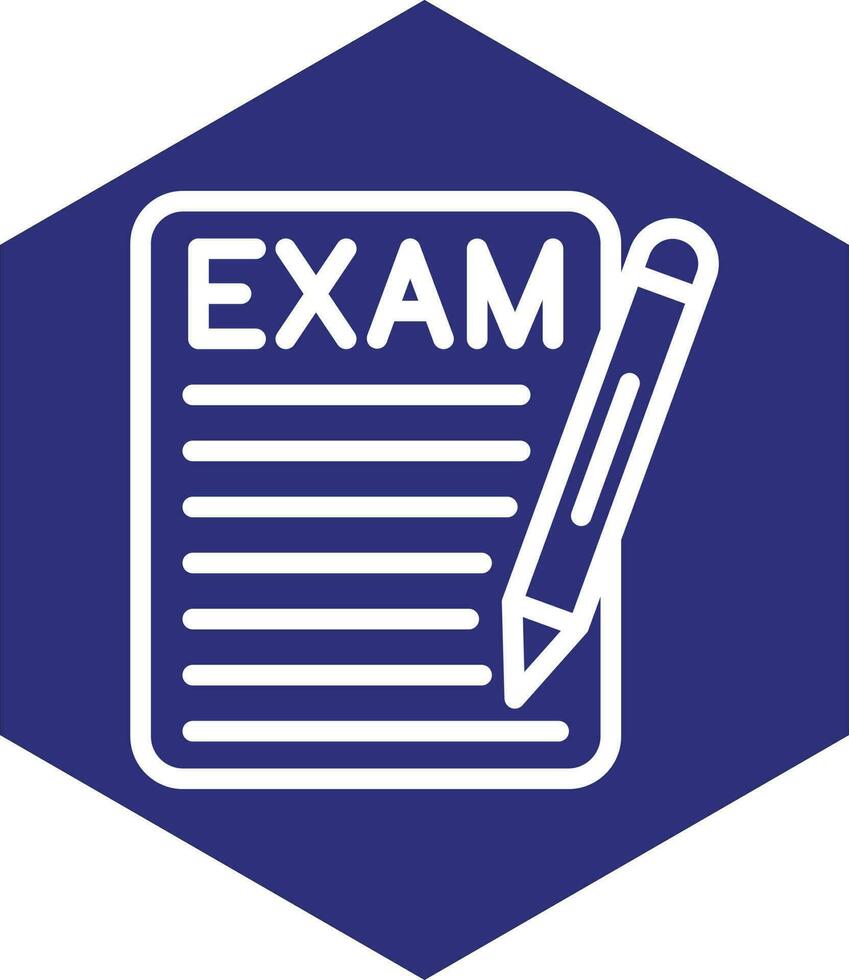 diseño de icono de vector de examen