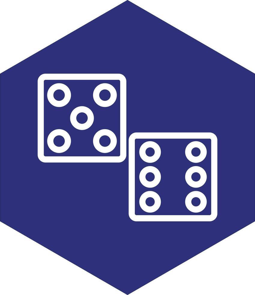 Dices Vector Icon Design