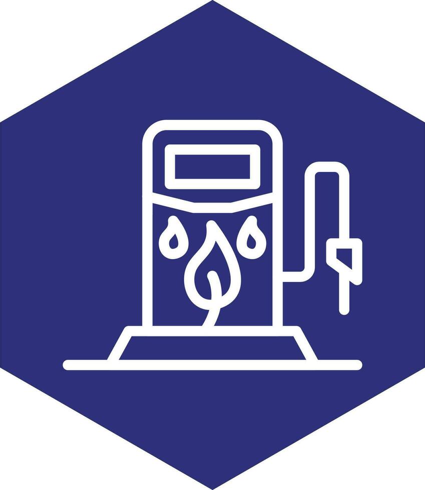 diseño de icono de vector de combustible ecológico