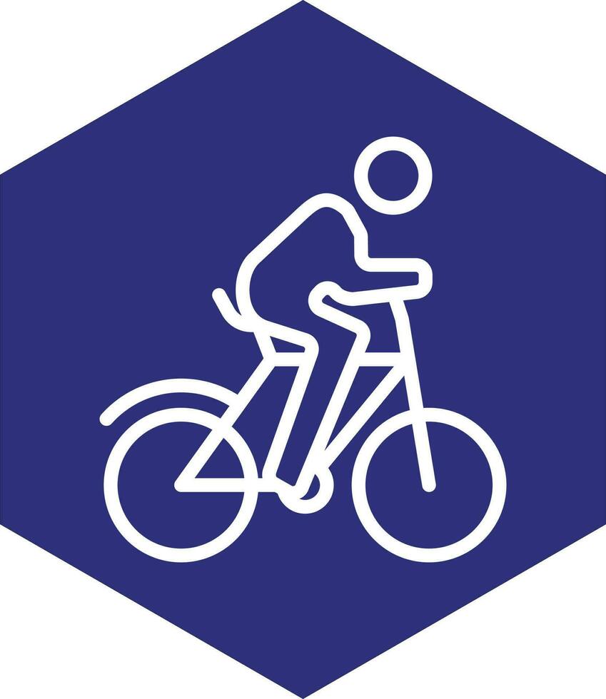 Cycling Vector Icon Design