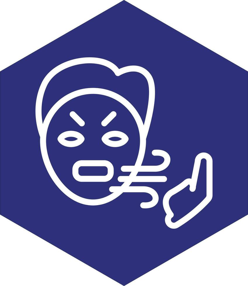 Bad Breath Vector Icon Design