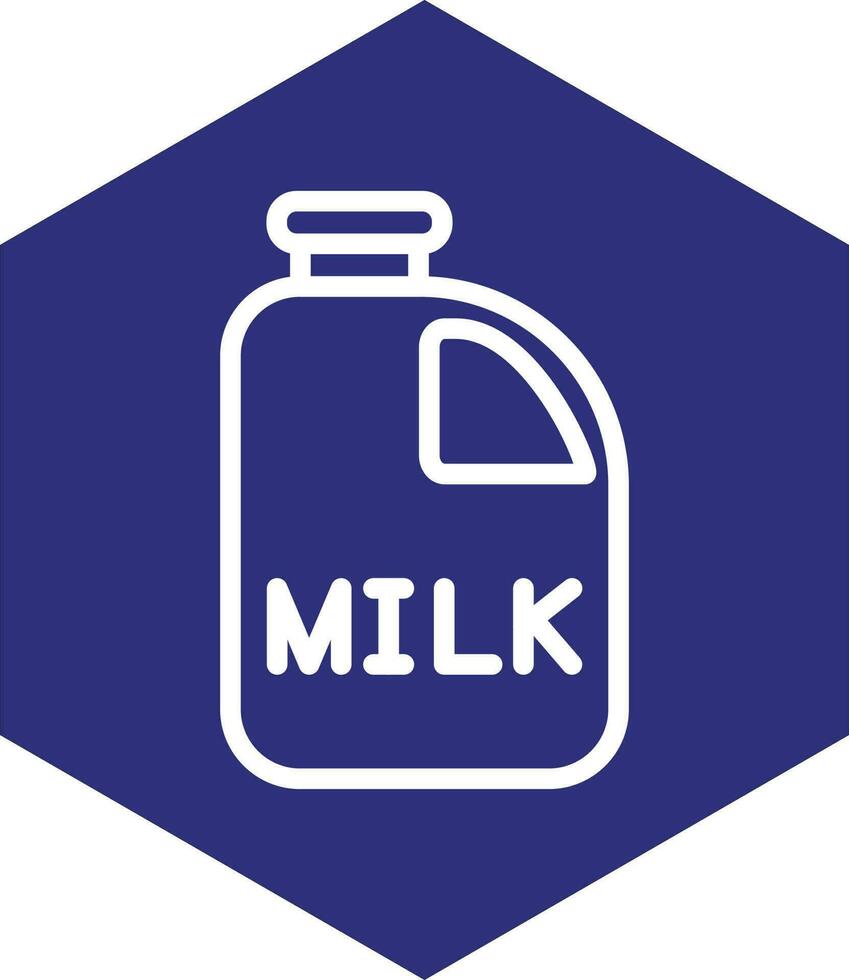 Milk Bottle Vector Icon Design