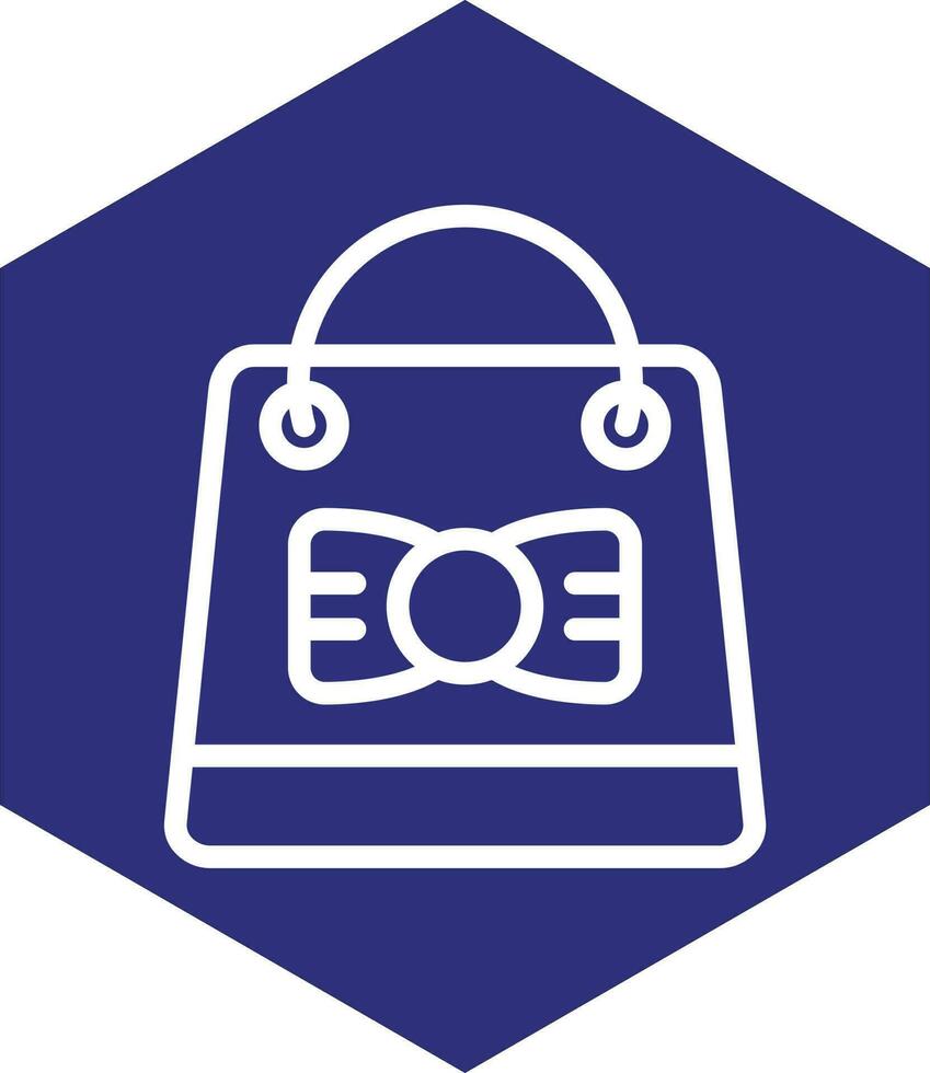 Gift Bag Vector Icon Design