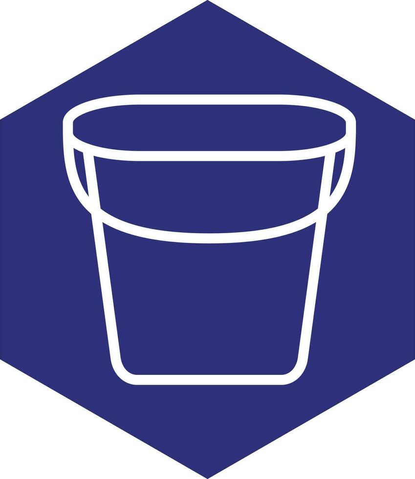 diseño de icono de vector de cubo de agua