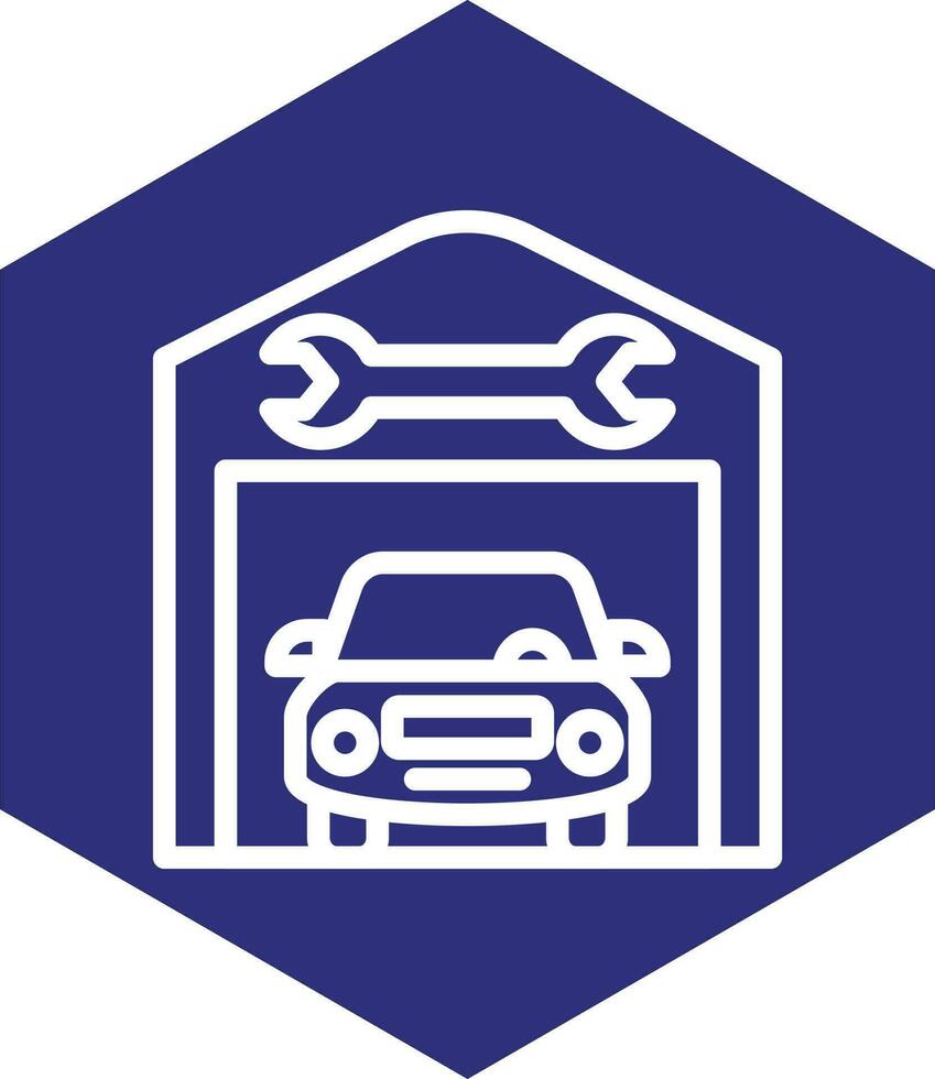 Service Station Vector Icon Design