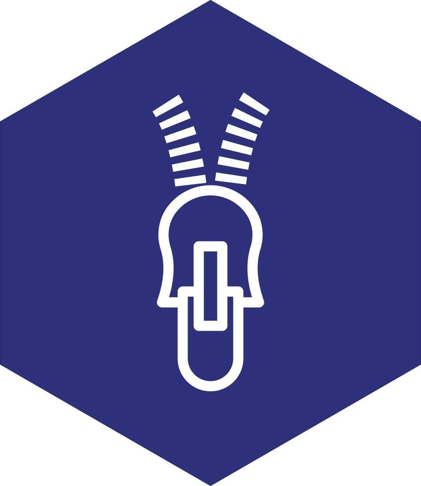 Zipper Vector Icon Design