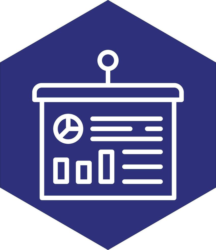 Statistics Presentation Vector Icon Design