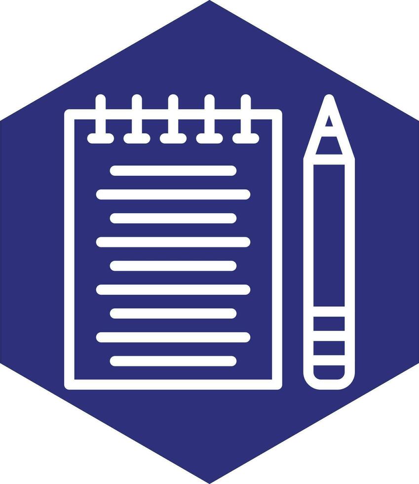 Taking Notes Vector Icon Design