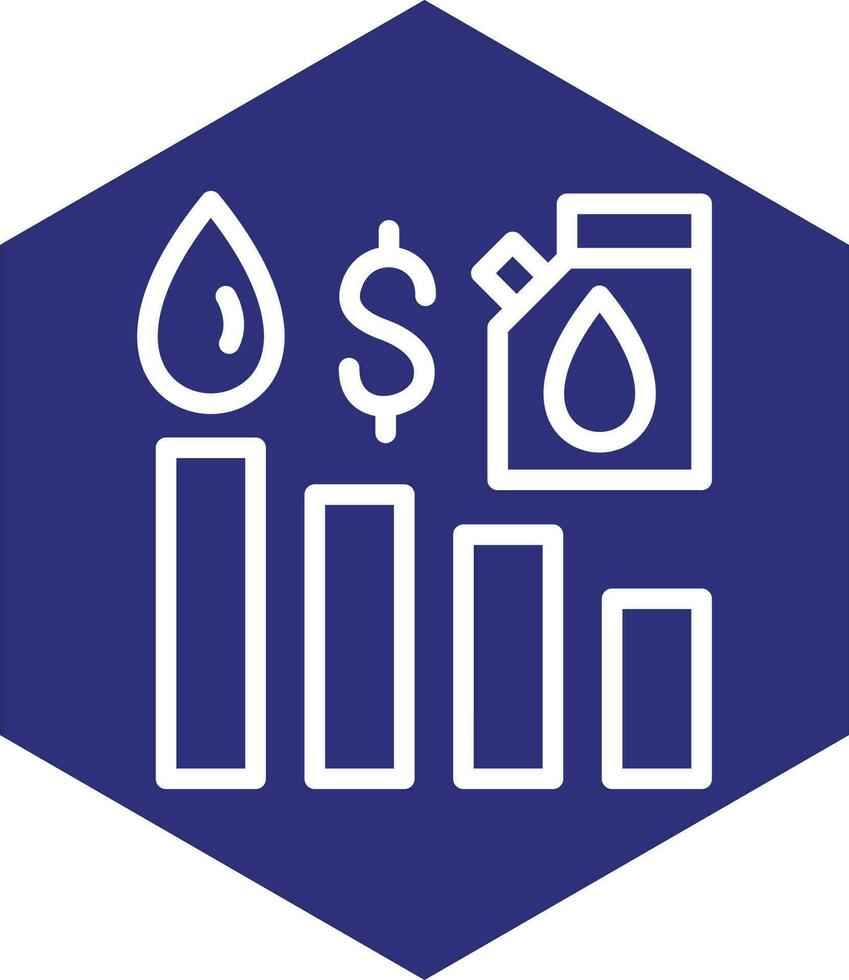 Oil Stock Market Vector Icon Design