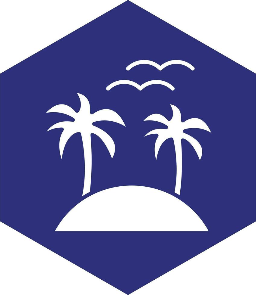 Island Vector Icon design
