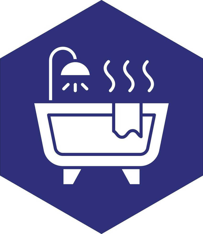 diseño de icono de vector de bañera