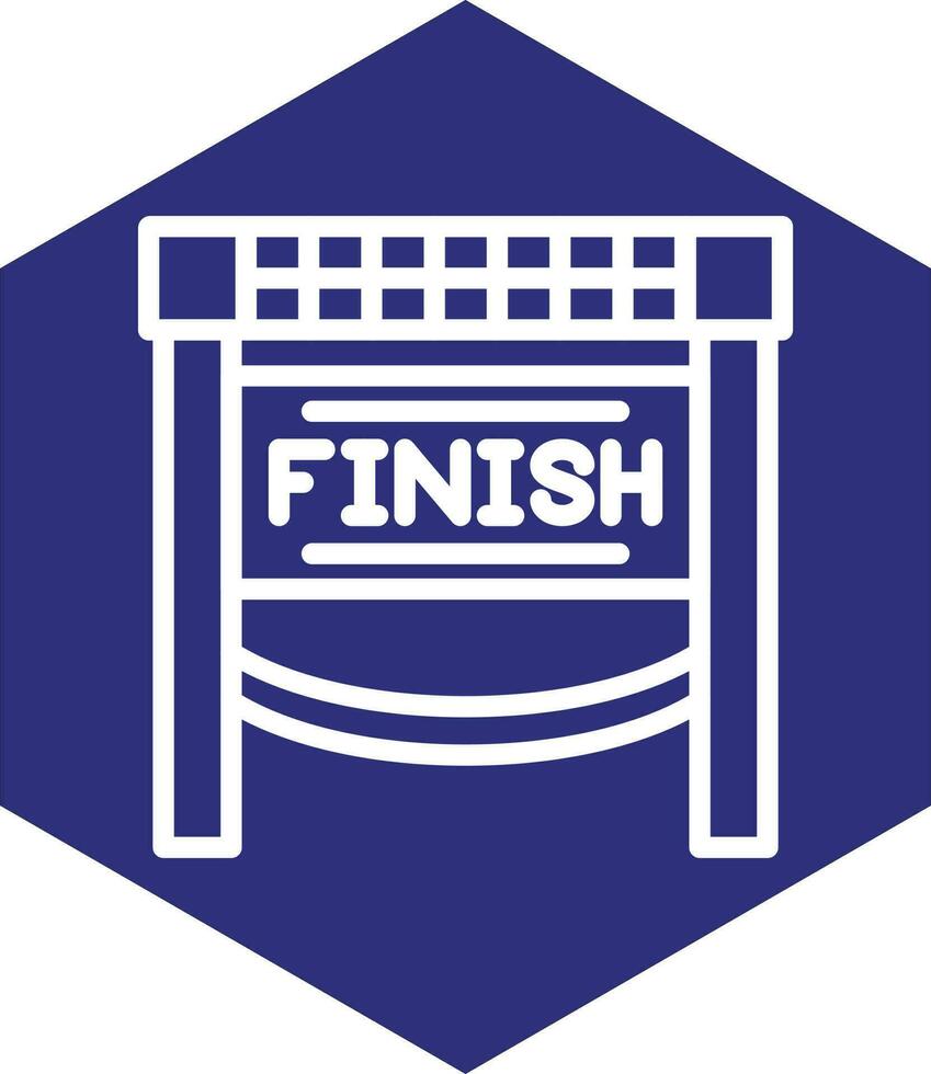 Finish Line Vector Icon Design