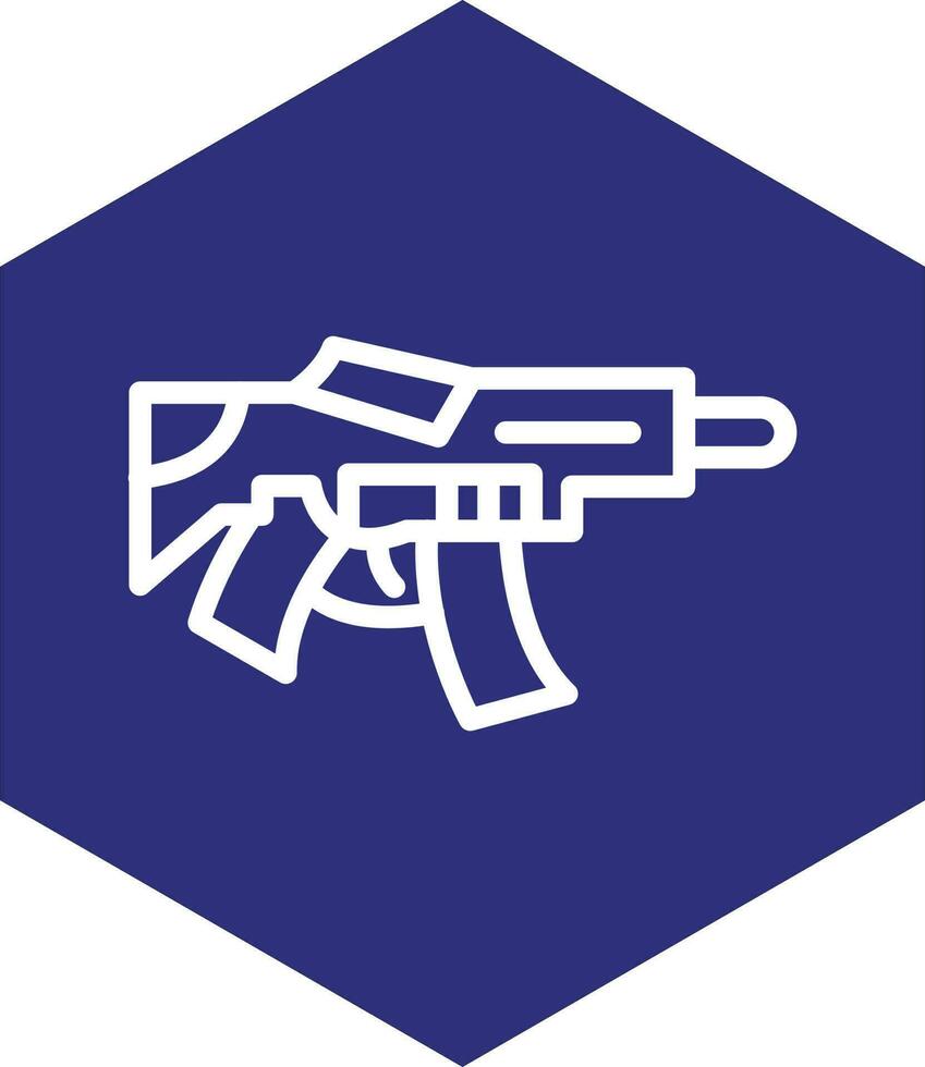 Machine Gun Vector Icon Design
