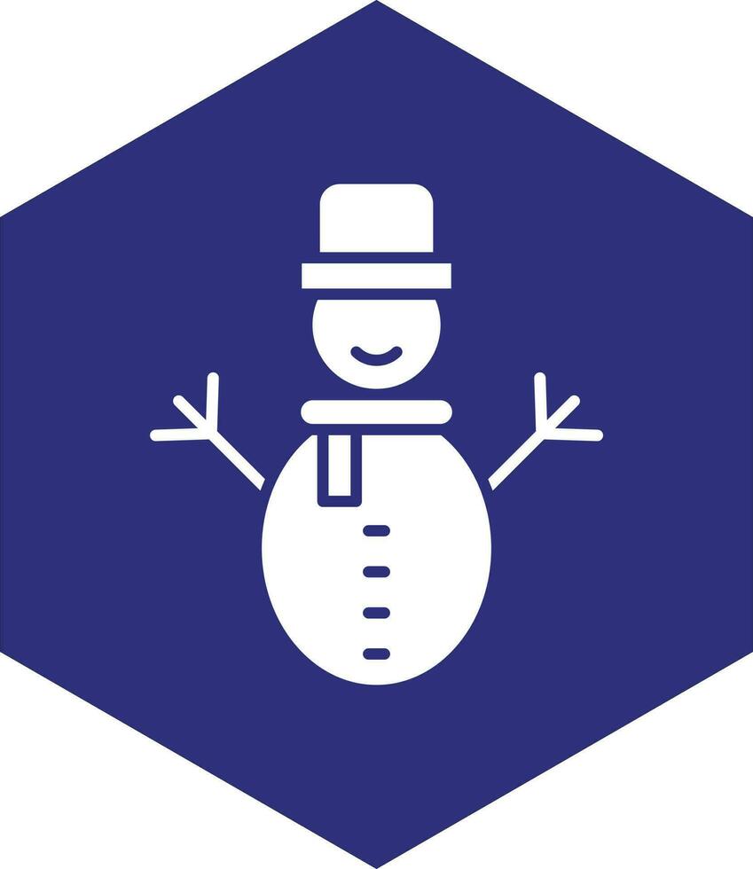 Snowman Vector Icon design