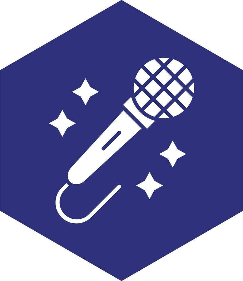 diseño de icono de vector de karaoke