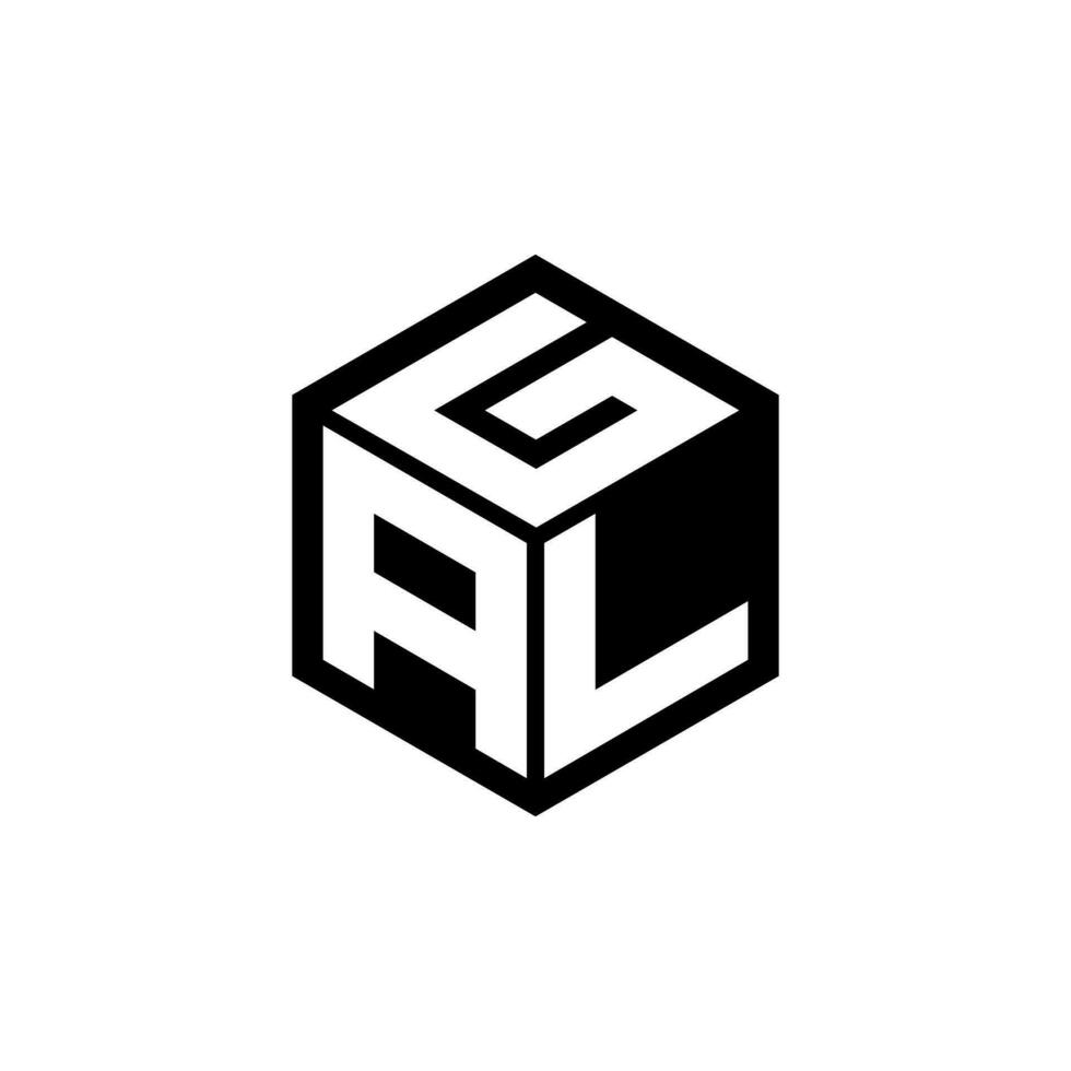 ALG letter logo design in illustration. Vector logo, calligraphy designs for logo, Poster, Invitation, etc.