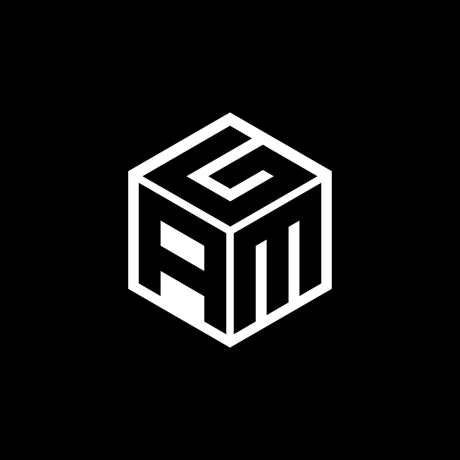 AMG letter logo design in illustration. Vector logo, calligraphy ...