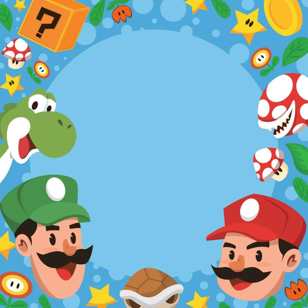 Brother Plumber Adventure Background vector