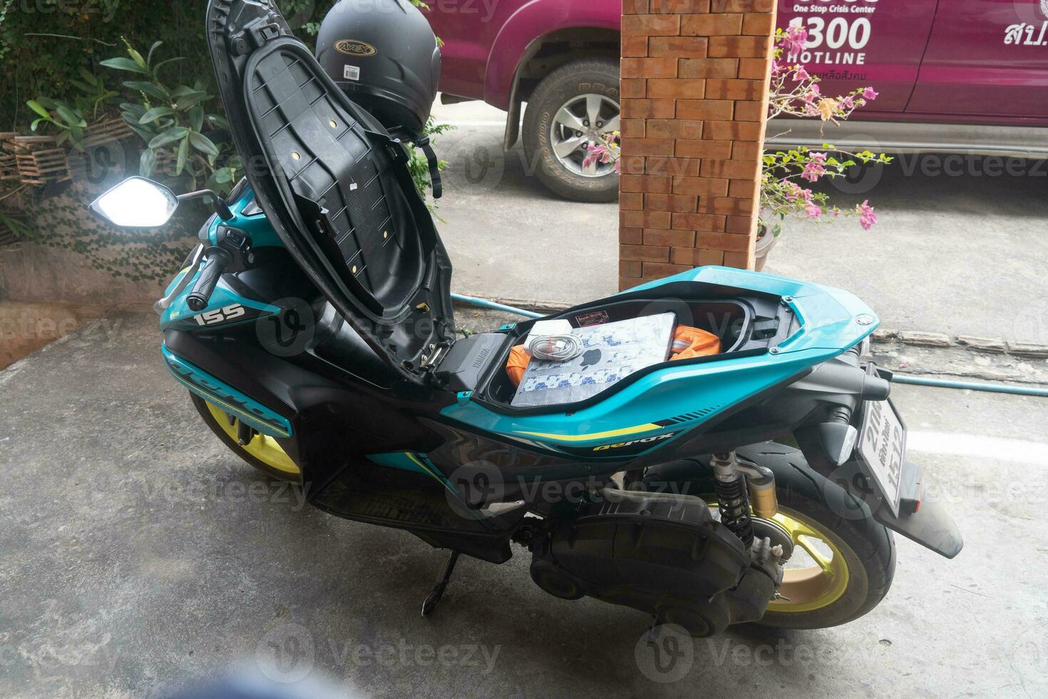 My Motorscooter all packed up photo