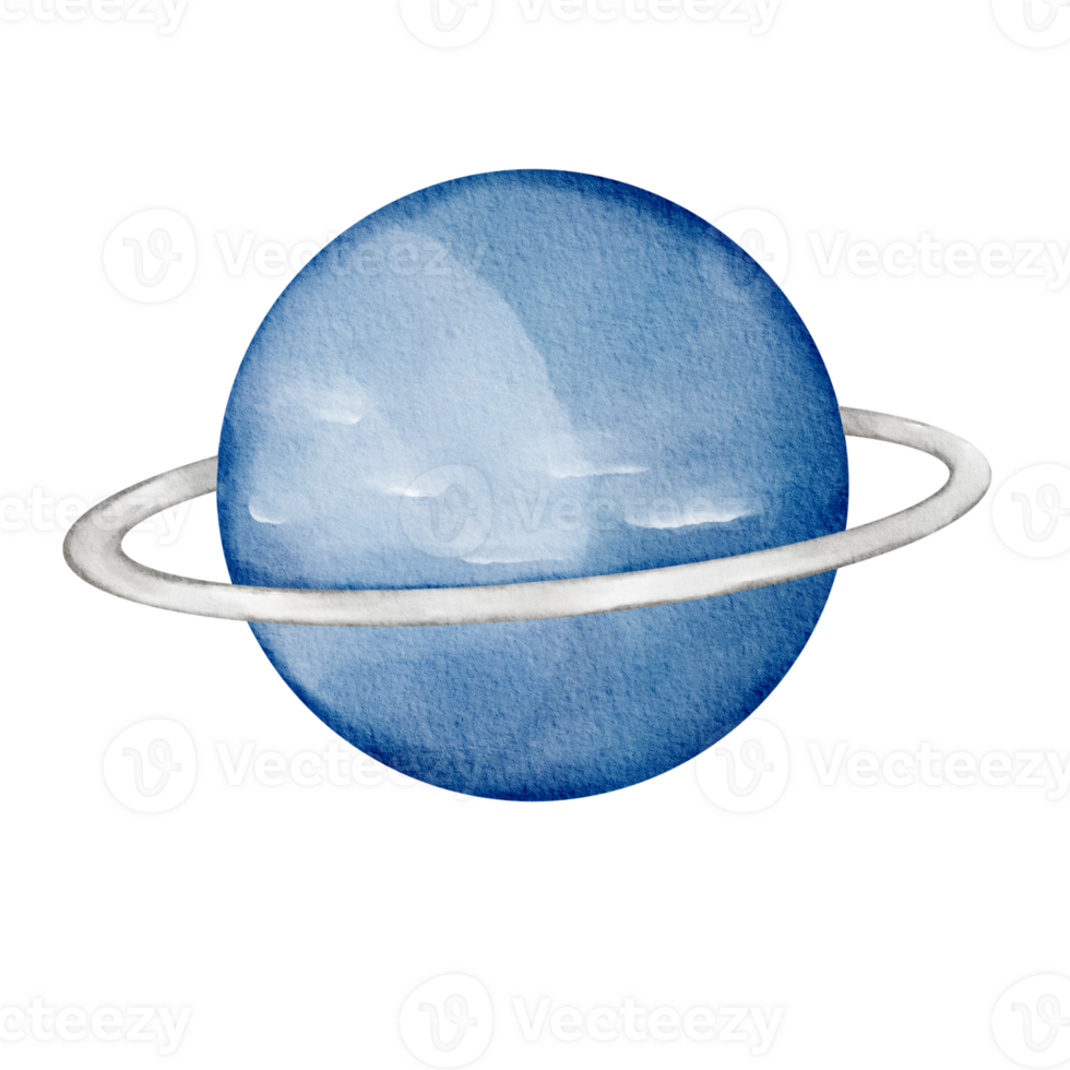 watercolor neptune space clip art png