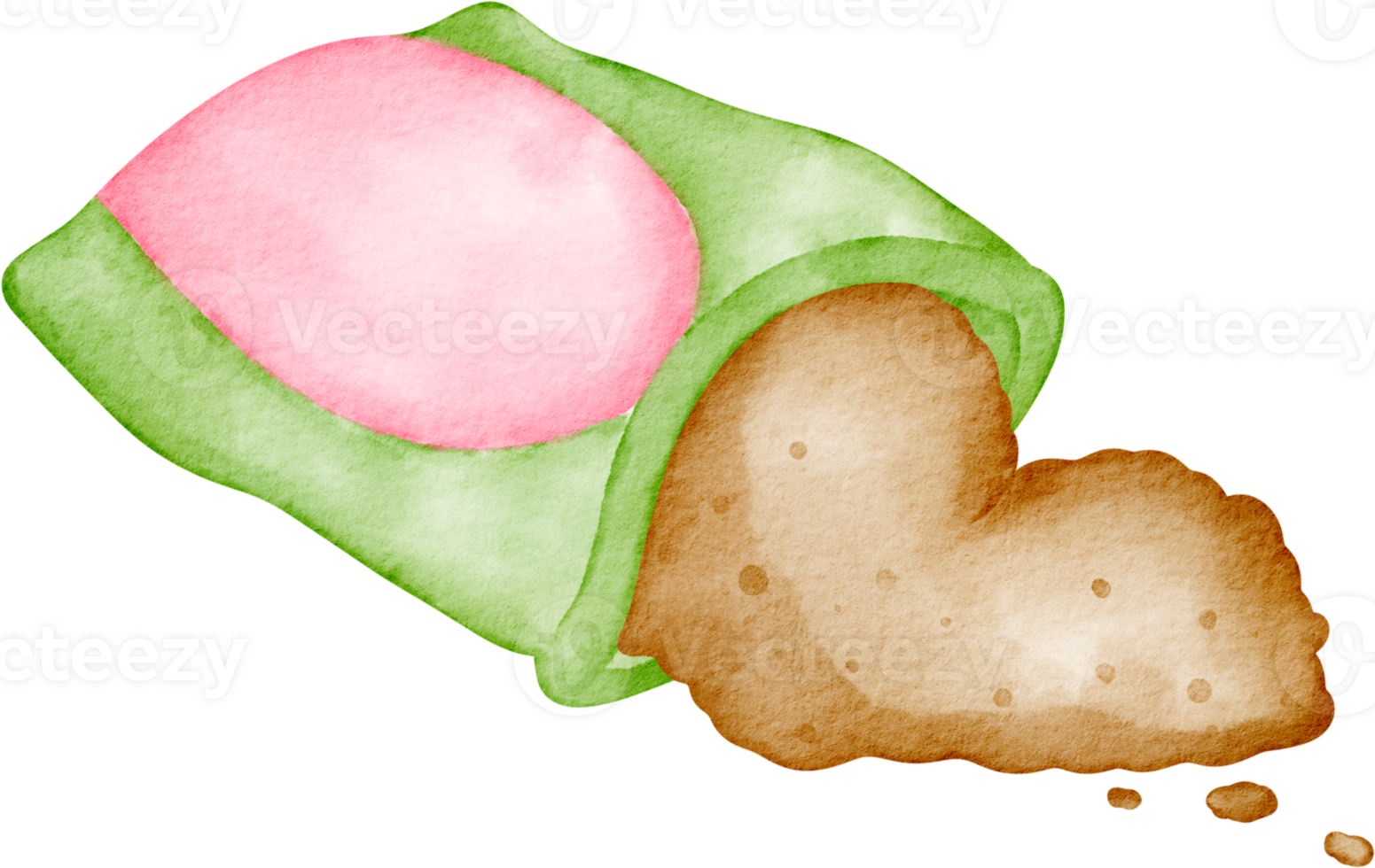 watercolor fertilizer sack png