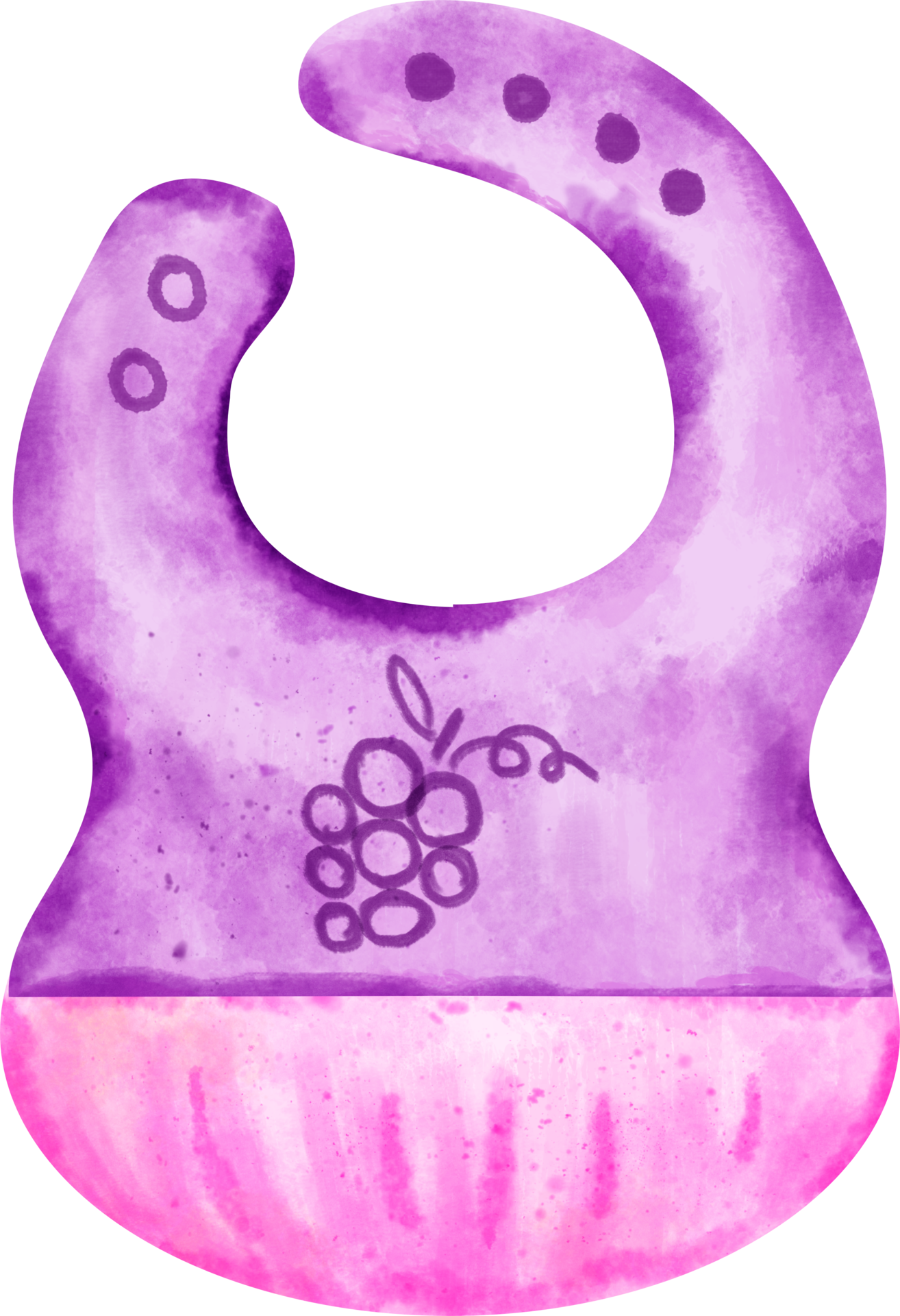 watercolor baby bib 23322955 PNG