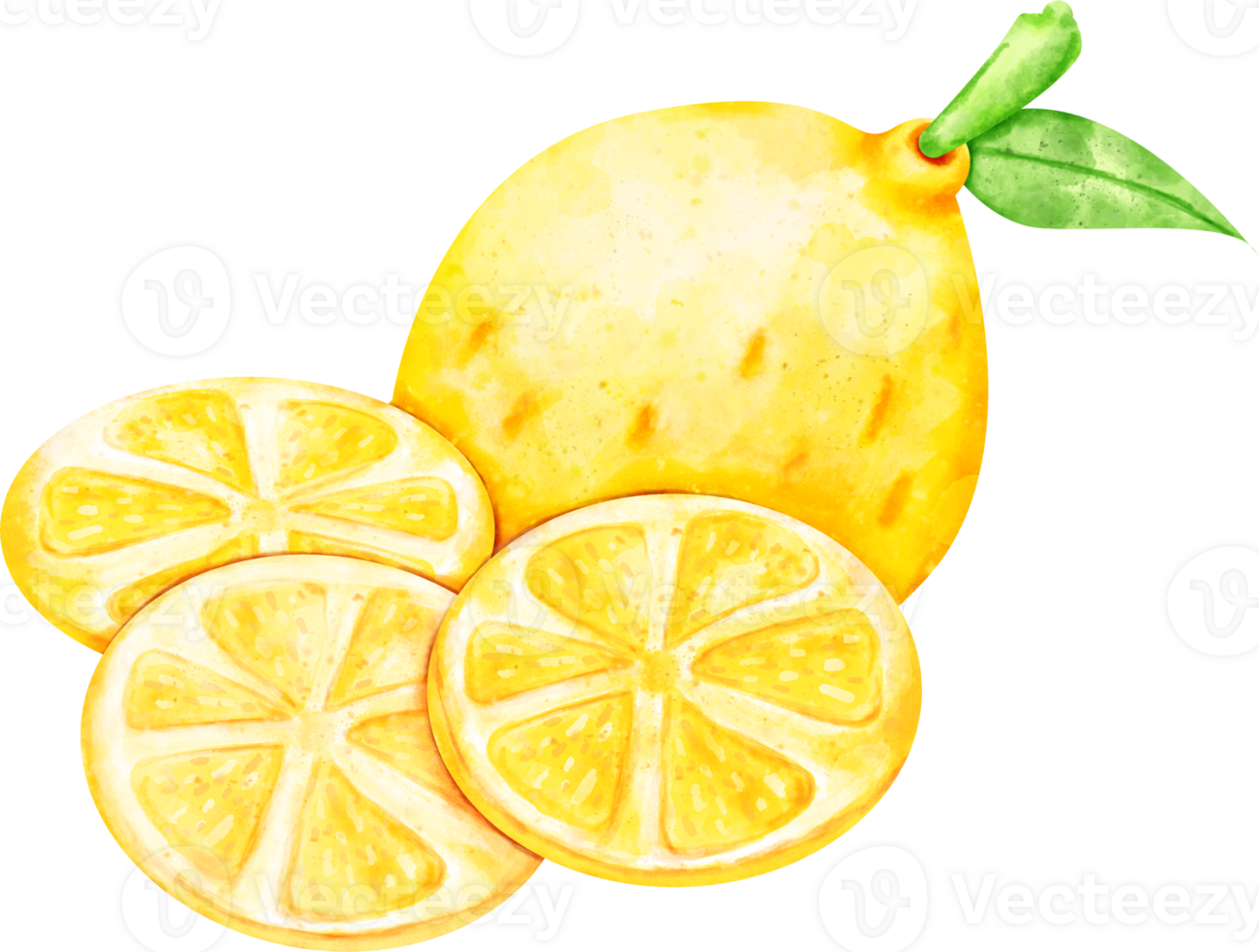 watercolor Lemon fruit png