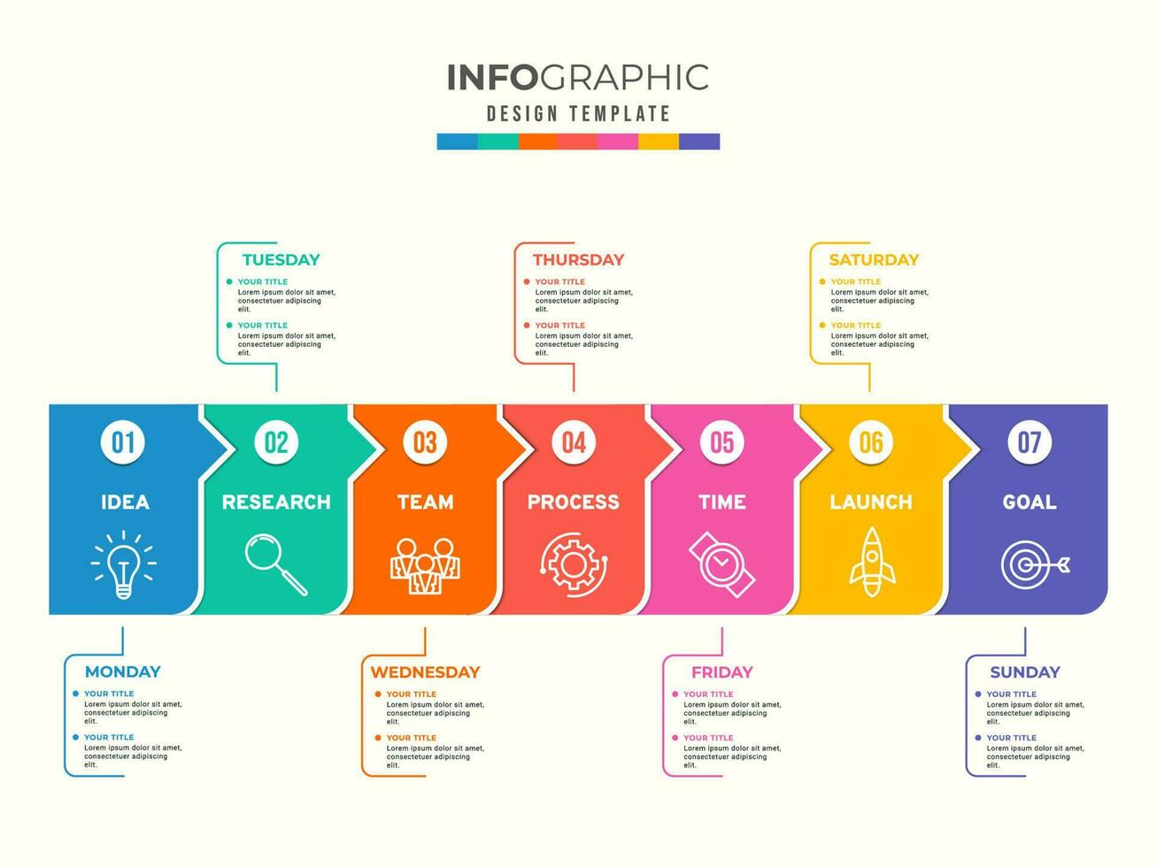 Timeline Infographic Template vector