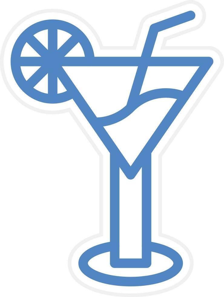 Cocktail Vector Icon Style