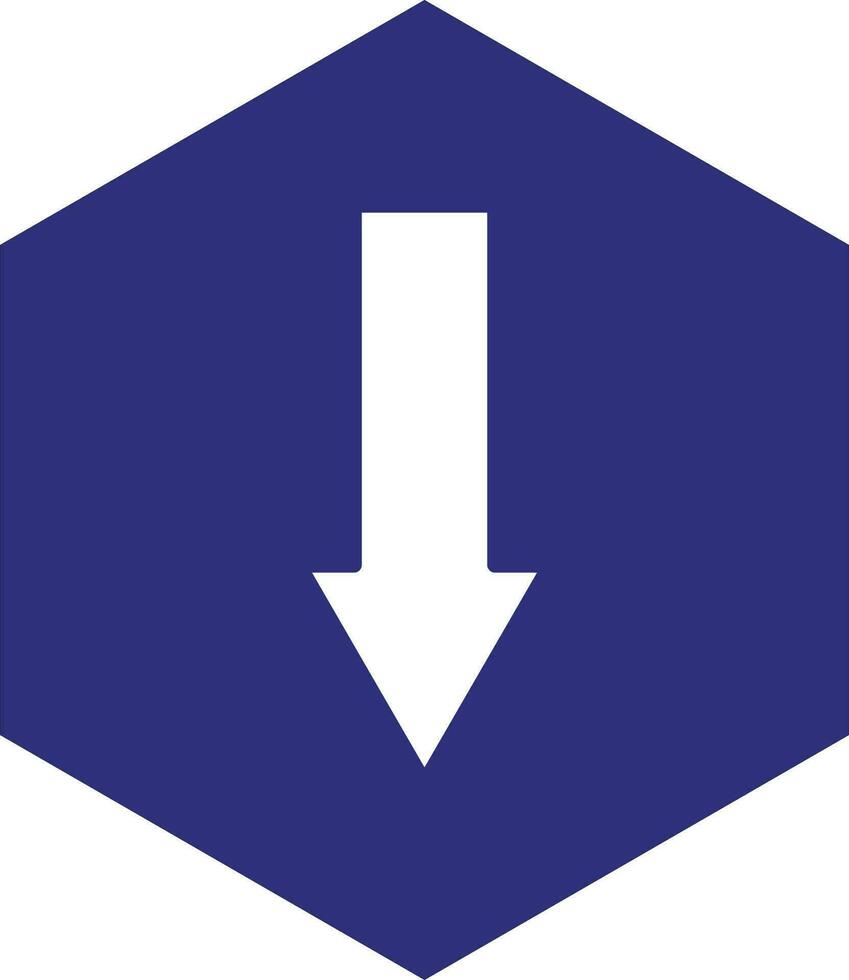 Down Arrow Vector Icon design