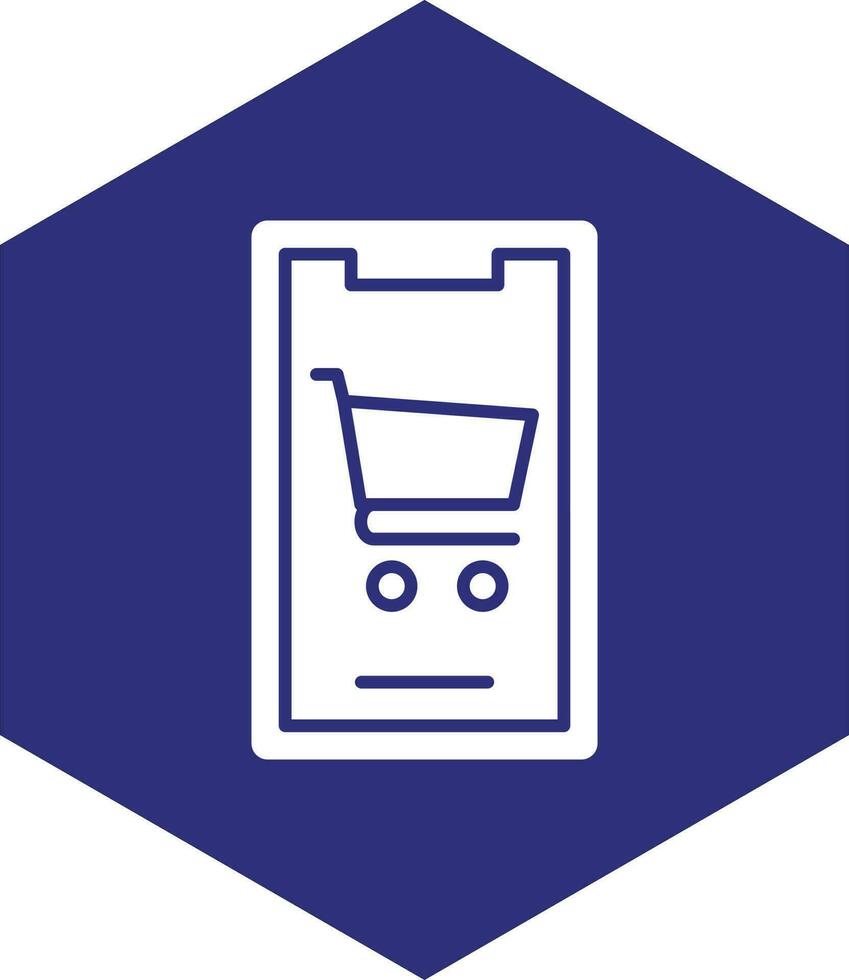 Mobile Shopping Vector Icon design