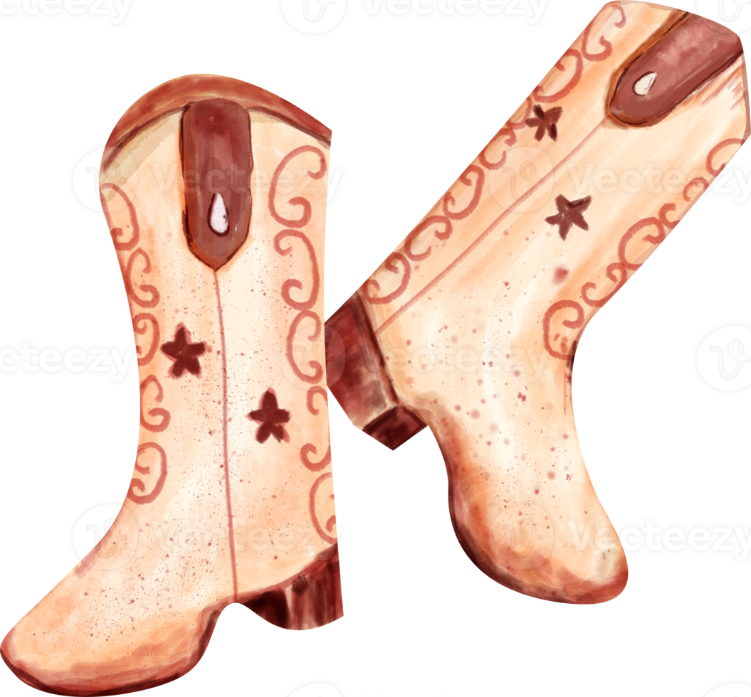 watercolor Boots clip art png