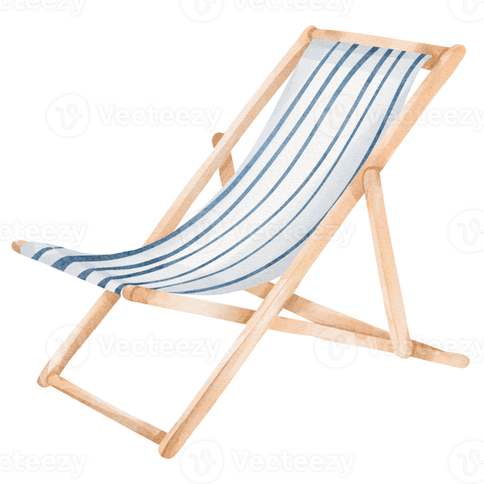 watercolor beach chair 23323473 PNG