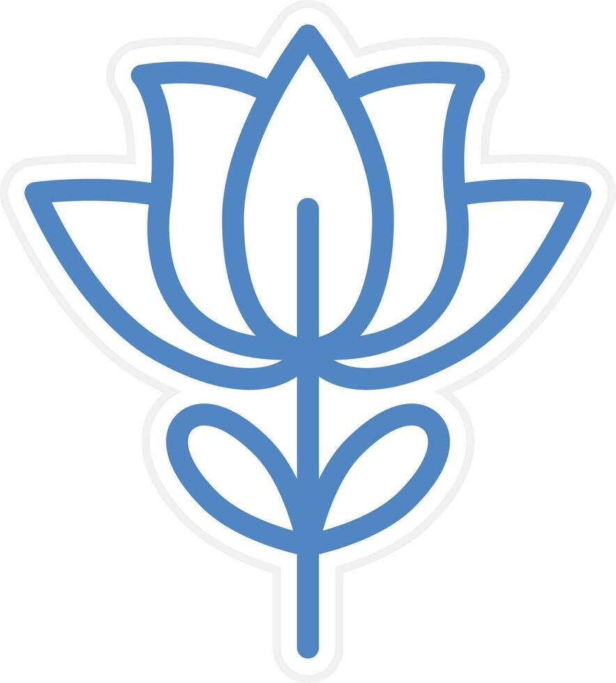 Tulip Vector Icon Style