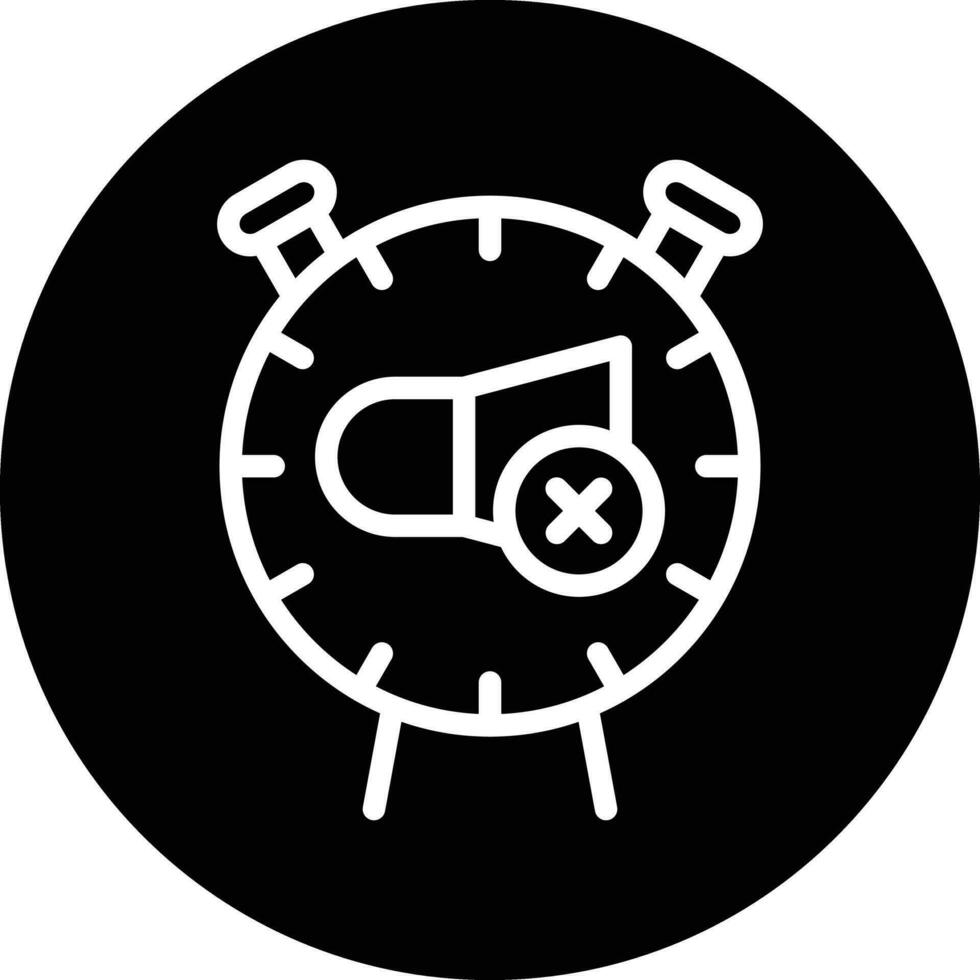 Mute Alarm Clock Vector Icon Design 23323561 Vector Art at Vecteezy