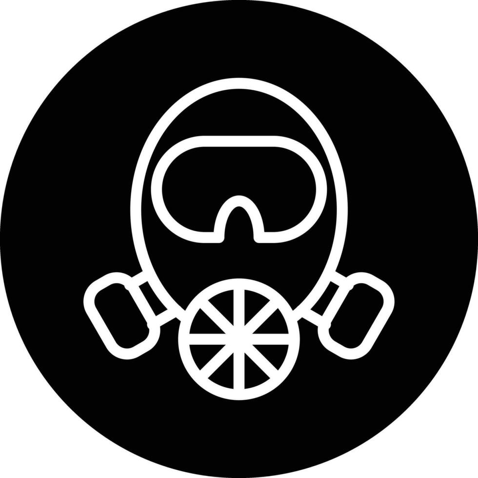 Fireman Mask Vector Icon Design