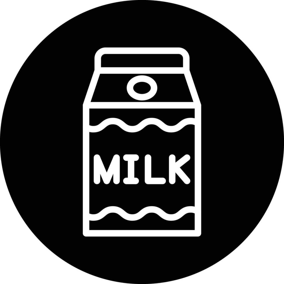 Milk Carton Vector Icon Design