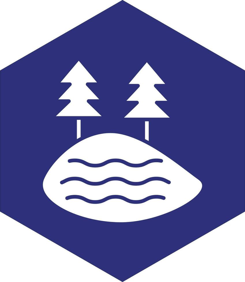 Lake Vector Icon design