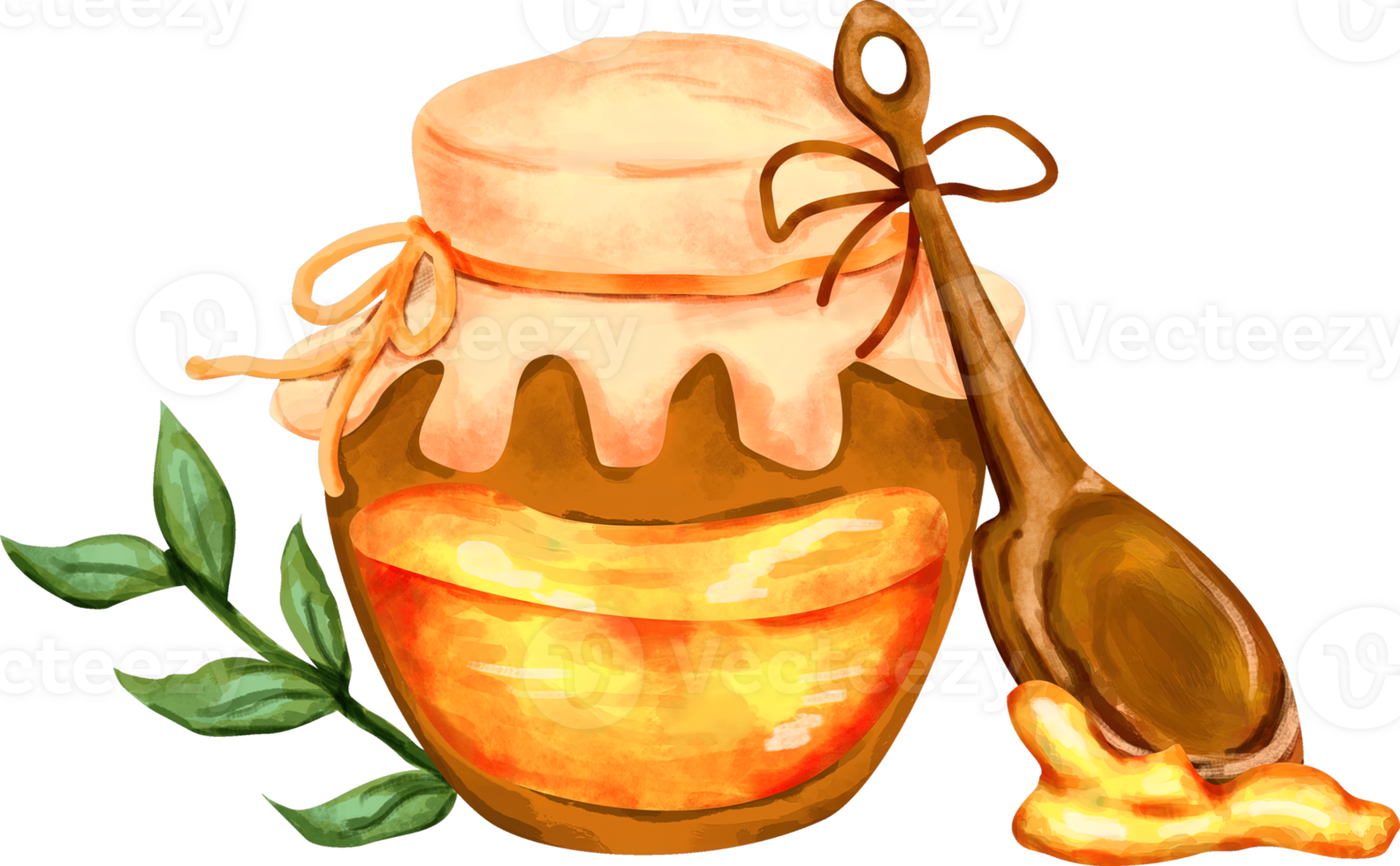 watercolor honey clip art png