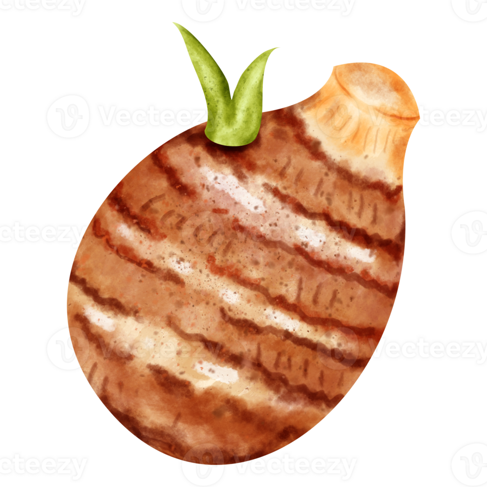 watercolor taro clip art png