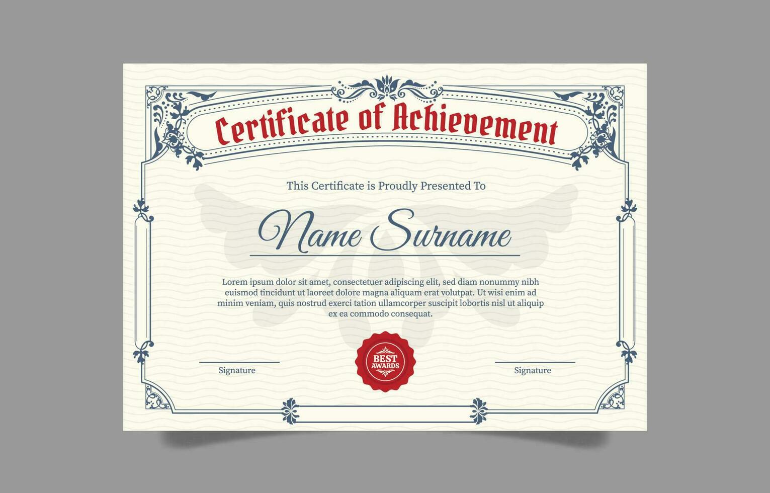 Classic Certificate Template vector